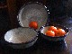 Large blue bowl set