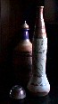 Tall bottles & raku bowl